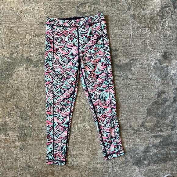Lilly Pulitzer Girls Mini Weekender Leggings Bright Navy Neptunes Net M 6-7 - Picture 8 of 8